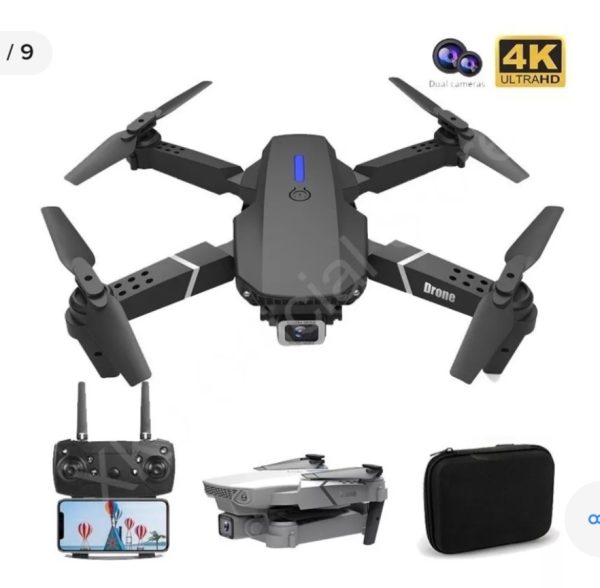 Dron E88 Cámara frontal con Bolso Bater - Imagen 4