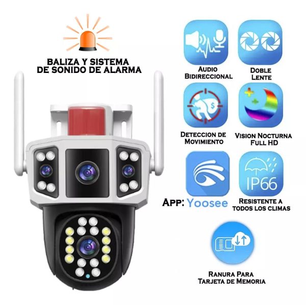 Camara de seguridad wifi yoose Ip baliza