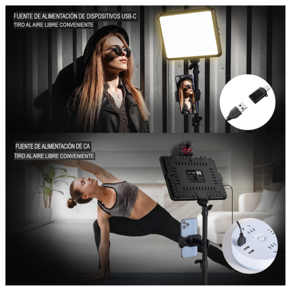 Cuadrado de luz led para estudio - Imagen 3